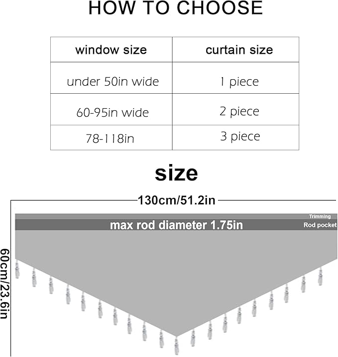 Molaxhome Swag Curtain 51 inch Length Rod Pocket Scalloped Curtain Valance - Image 9