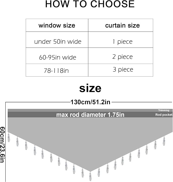 Molaxhome Swag Curtain 51 inch Length Rod Pocket Scalloped Curtain Valance - Image 6