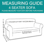 U-NICE HOME 4 Seater Stretch Couch Cover Sofa Cover Washable Sofa Slipcover - Image 6
