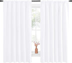 NICETOWN White Curtains, 50% Light Blocking Curtain Panels - Image 2