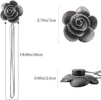 Lewondr Drapery Holders, Vintage Resin Flower Curtain Ties - Image 7