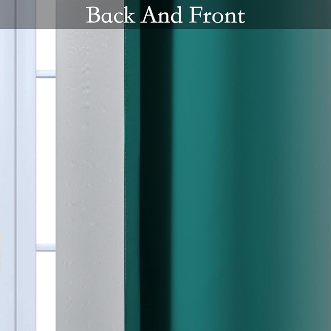 SimpleHome Ombre Room Darkening Curtains 82 inches Length - Image 5