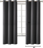 BGment Dark Grey Blackout Curtains - Image 9