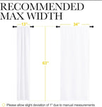 NICETOWN White Curtains for Bedroom, Short Curtains & Draperies for Small Window - Image 7