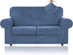 WEERRW Velvet Couch Covers for 2 Cushion Couch Sofa by WEERRW