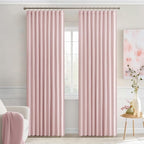 MIULEE Baby Pink Back Tab Blackout Curtains 84 Inch Length 2 Panels Set - Image 9