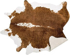 AROGAN Premium Faux Cowhide Rug 4.6 x 5.2 Feet, Sturdy and Large Size Cow Print - Image 2