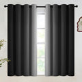 SimpleHome Black Ombre 100% Blackout Curtains by SimpleHome