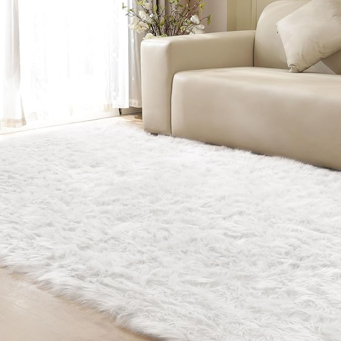 ORINOVA White Rugs for Living Room 6x9 Area Rugs for Bedroom Large Washable by ORINOVA