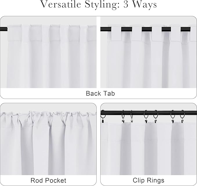 PONY DANCE Kitchen Curtains White - Image 5