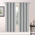Yakamok Soft Room Darkening Light Gray Blackout Curtains Thermal Insulated by Yakamok