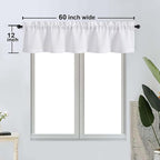 OWENIE Bob 1 PCS White Valances - Image 2