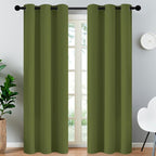Yakamok Blackout Curtains for Bedroom, Thermal Insulated Blackout Grommet Top by Yakamok