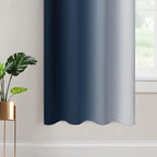 Yakamok Room Darkening Ombre Curtains 63 Inch Length, Light Blocking Grommet - Image 4