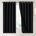 NICETOWN Complete 100% Blackout Curtains, Thermal Insulated & Energy Efficiency by NICETOWN