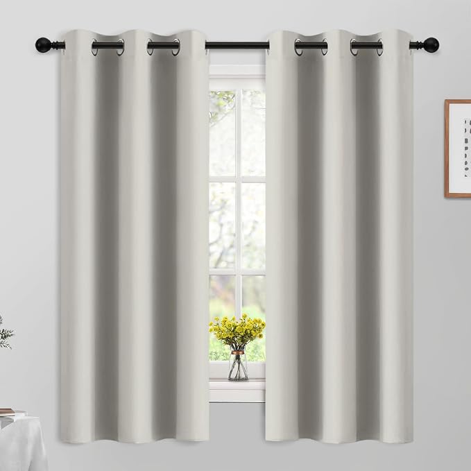 Yakamok Blackout Curtains Room Darkening Thermal Insulated Grommet top Window by Yakamok