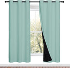 NICETOWN 100% Blackout Window Curtain Panels, Full Light Blocking Drapes by NICETOWN