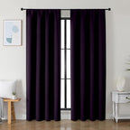 Simplebrand Ava BlackBerry Blackout Curtains by Simplebrand