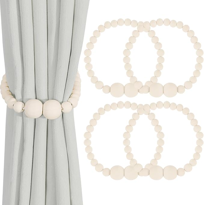 KLOGTSIND Magnetic Curtain Tiebacks, 4 Pack Curtain Holdbacks by KLOGTSINDDirect