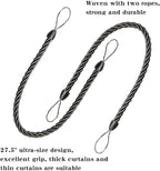 BEL AVENIR Curtain Rope Tiebacks, Drapery Rope Holdbacks - Image 3
