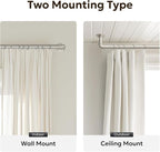 Zeerobee Curtain Rods for Windows 72 to 144, 1 Inch Industrial Wrap Around - Image 5