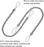 BEL AVENIR Curtain Rope Tiebacks, Drapery Rope Holdbacks - Image 3