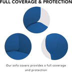 PureFit Super Stretch 4 Seater Sofa Slipcover – Spandex Non Slip Soft Couch - Image 3