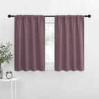 NICETOWN Blackout Curtains for RV Windows, Dry Rose, 2 Panels, Room Darkening by NICETOWN