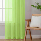 Sheer Curtains 84 Inches Long 2 Panels Set - Image 9