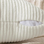 MIULEE White Decorative Throw Pillow Covers 18x18 Inch - Image 3