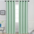 Yakamok Green Curtains 84 Inches Length Blackout Curtain by Yakamok