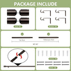 5/8” Diameter Curtain Rods 30-45 Inch, - Image 3