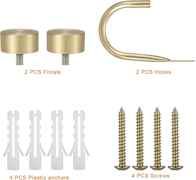 Premium Curtain Holdback, Quality Metal Decorative Curtain Holdbacks - Image 3