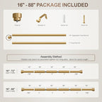 Lootkell Modern Gold Curtain Rods - Image 8