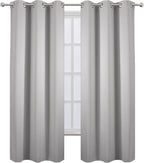 LEMOMO Blackout Curtains 38 x 84 inch/Light Grey Curtains Set of 2 - Image 4