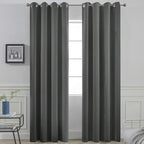 Yakamok Thermal Insulated Solid Grommet Light Blocking Blackout Curtains by Yakamok