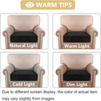 H.VERSAILTEX Velvet Stretch Couch Cushion Cover Plush Cushion Slipcover - Image 6