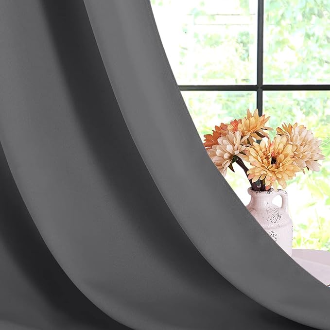 NICETOWN Bedroom Curtains Blackout Drapery Panels, 2 Panels, 42 x 80 inches - Image 6