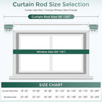 VOIIY White Curtain Rods for Windows 66 to 120 Inch, Size:36-120 Inch - Image 5