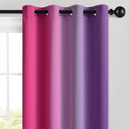 Yakamok Ombre Purple and Pink Curtains - Image 3