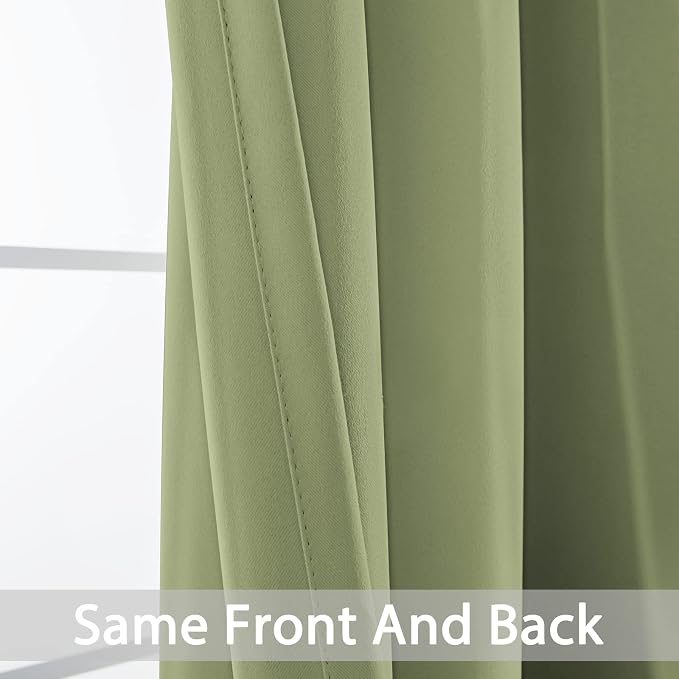 Yakamok 90 Inch Long Blackout Curtains Room Darkening Thermal Insulated - Image 3