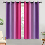 Yakamok Ombre Purple and Pink Curtains by Yakamok