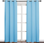 NICETOWN Triple Weave Thermal Insulated Ring Top Blackout Window Curtains - Image 2
