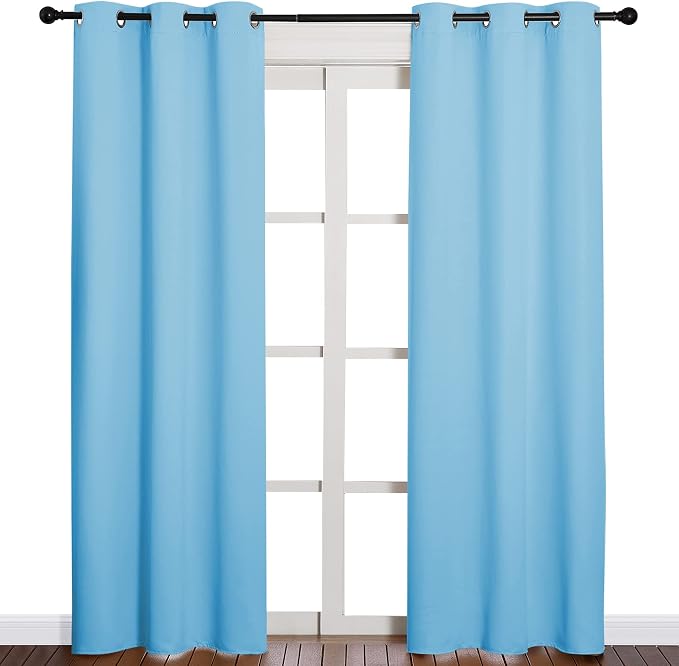 NICETOWN Triple Weave Thermal Insulated Ring Top Blackout Window Curtains - Image 2