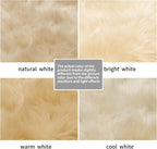 Ciicool Beige Fur Fluffy Rug, 2x4 ft Small Faux Fur Rugs - Image 6