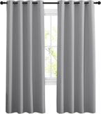 NICETOWN Blackout Silver Grey Living Room Curtains by NICETOWN