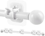 Curtain Rods No Drilling for Windows 48 to 84-96 Inch, 5/8 Inch Diameter Drapey by Tidisort