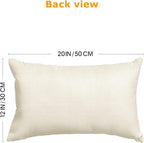 ONFAON Spring Summer Pillow Covers 20x12 Set of 4, Seasonal Holiday Farmhouse - Image 3
