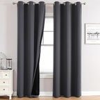 ChrisDowa 100% Blackout Curtains 72 inch Long by ChrisDowa