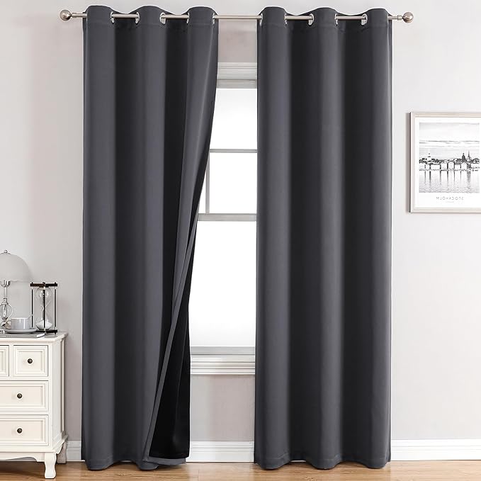 ChrisDowa 100% Blackout Curtains 84 inch Long by ChrisDowa